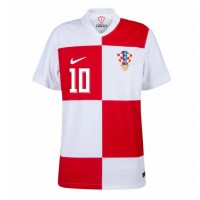 Fotbalové Dres Chorvatsko Luka Modric #10 Domácí ME 2024 Krátký Rukáv